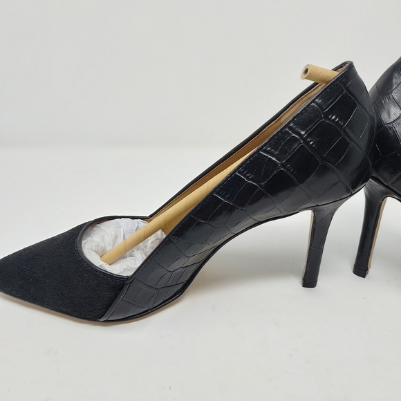 Women's Ann Taylor Bianca Black Pointy Heel Size 8 Style #356129 - Picture 5 of 11